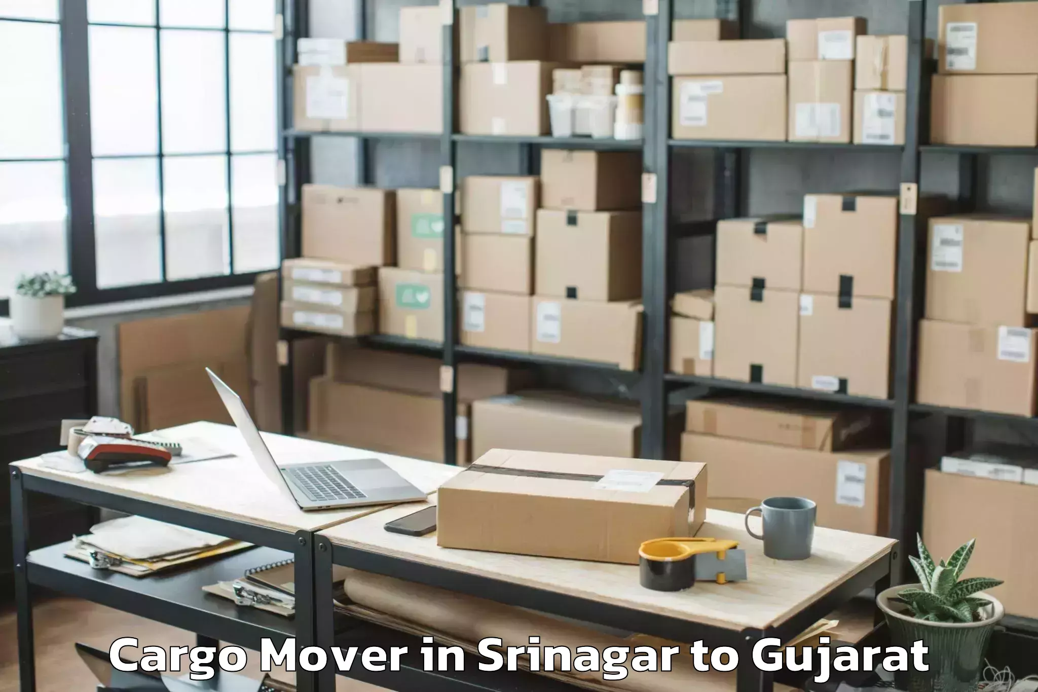 Easy Srinagar to Crystal Mall Rajkot Cargo Mover Booking